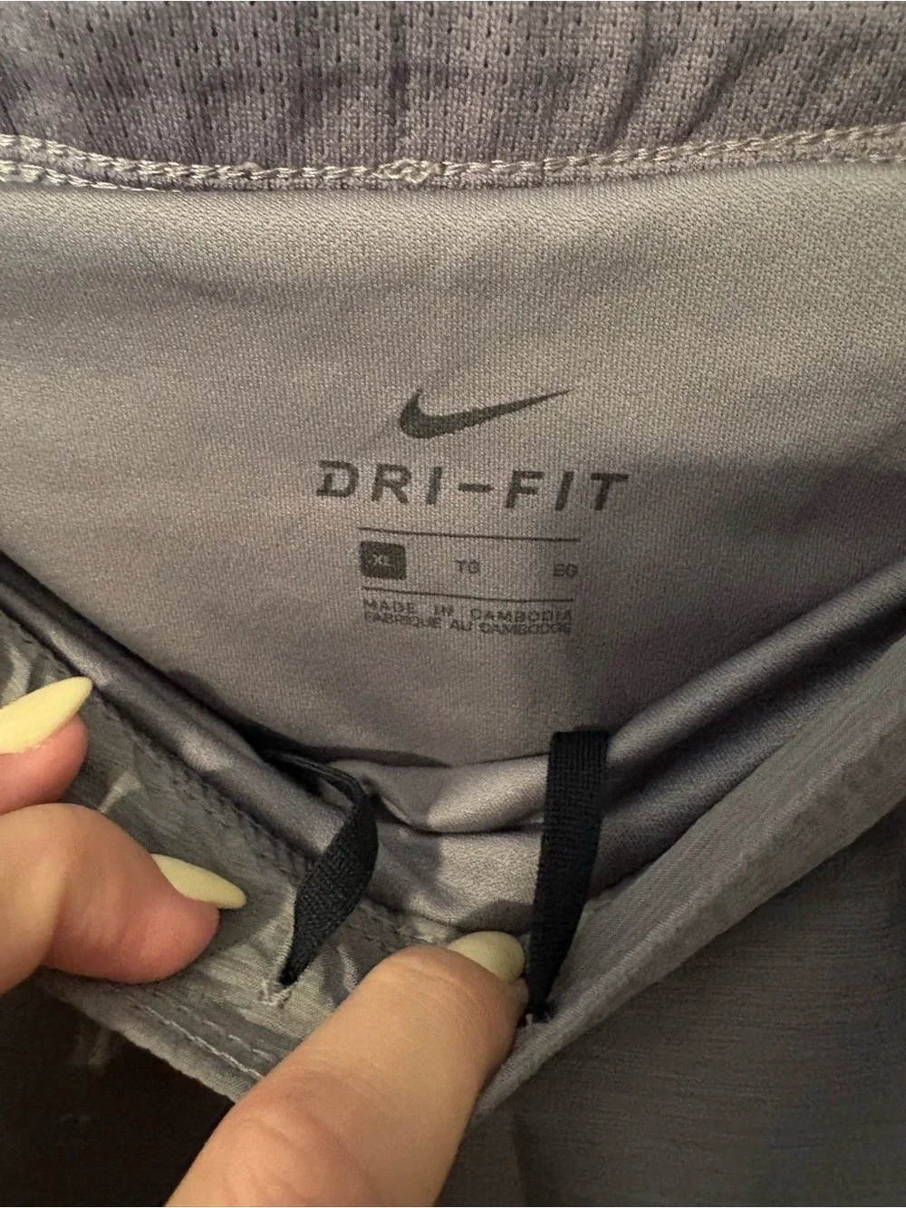 Nike Men’s Slate Gray Athletic Shorts with Swoosh
